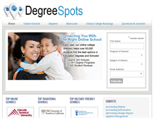 Tablet Screenshot of degreespots.com